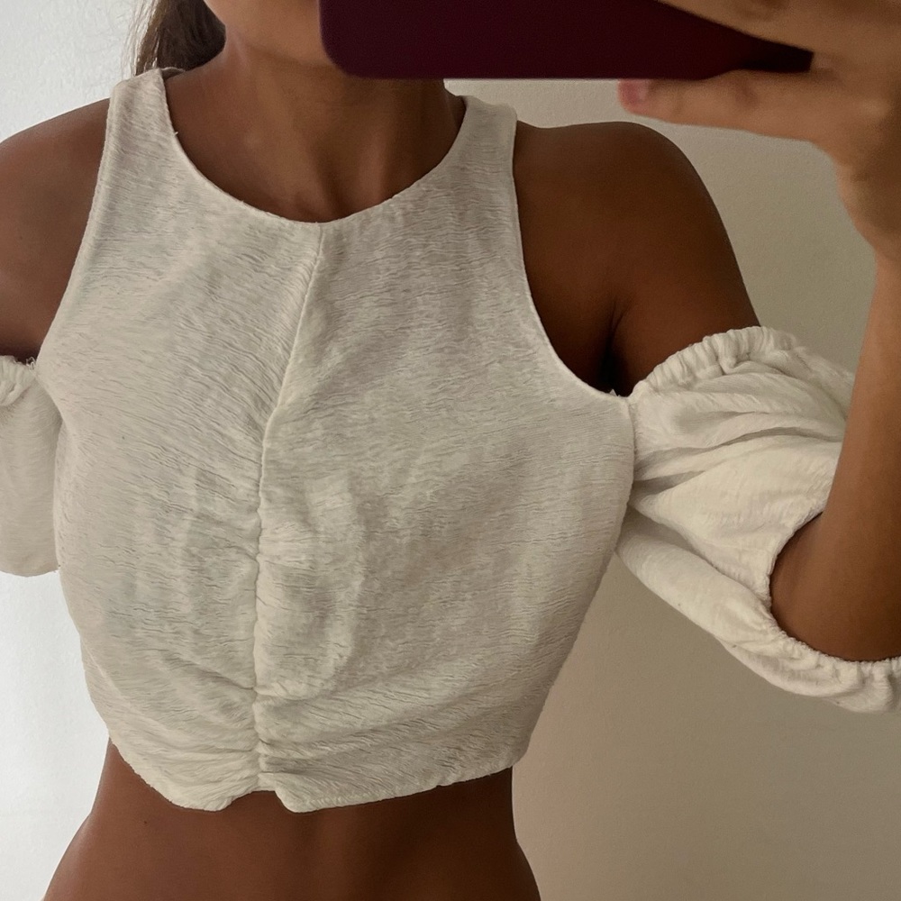 Zara white blouse